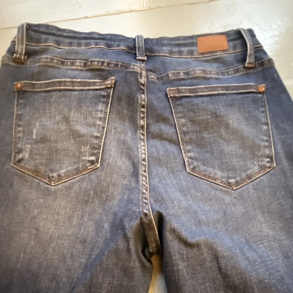 Judy Blue‎ Women's Boyfriend Fit Distressed Stretch Denim Jeans Medium Wash